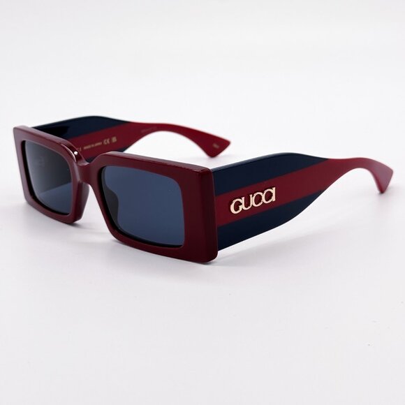 NEW GUCCI GG1860S 003 BURGUNDY/BLUE UNISEX SUNGLASSES GUCCI - Picture 6 of 11